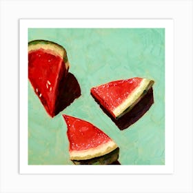 Watermelon Slices Art Print