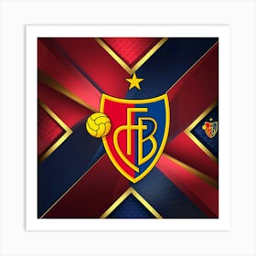 FC Basel 1893 Logo Wall Art 4 Art Print