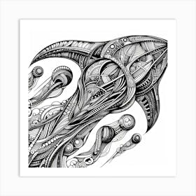 Psychedelic Drawing Art Print