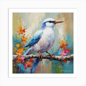 Blue Kingfisher Art Print