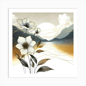 Flowers In The Sky 2 Art Print