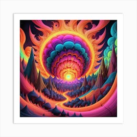 Psychedelic Art 7 Art Print