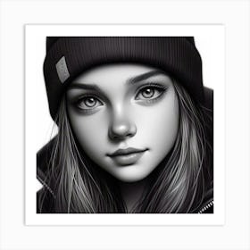 Portrait Of A Girl 24 Art Print