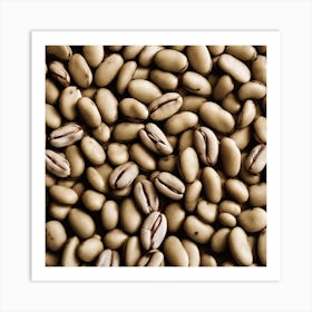 Close Up Of Coffee Beans 3 Art Print