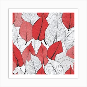 Red Leaves Art Print