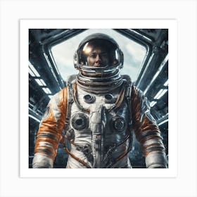 504468 Daring Astronaut, Space Suit And Helmet, Standing Xl 1024 V1 0 1 Art Print