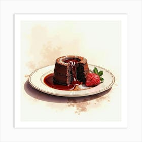 Chocolate Cake Art Print