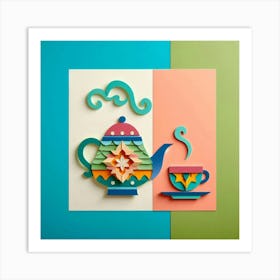 Decorative Tea Vibes Art Print