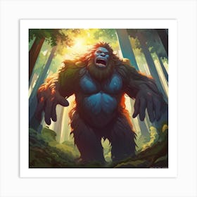 Bigfoot Art Print