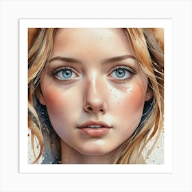 Portrait Of A Girl 21 Art Print