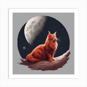 Red Coon Art Print