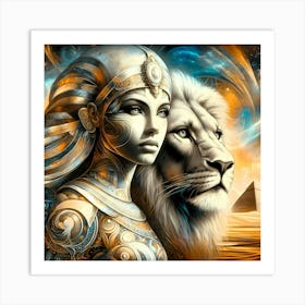 Cleopatra Portrait Artwork 202 Art Print