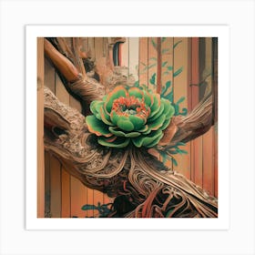 Flower On A Tree Art Print