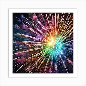 Fireworks In The Sky 16 Art Print