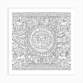 Coloring Pages For Adults 2 Art Print