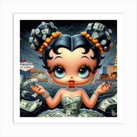 Betty Boop Taken Over Vegas Art Print