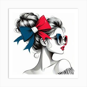 French girl 1 Art Print