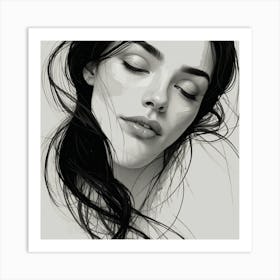 Portrait Of A Woman Art Print