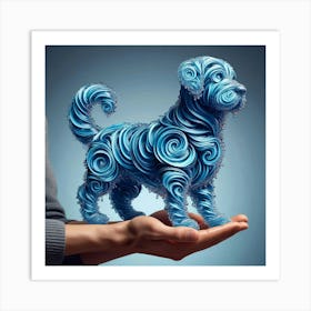 Blue Dog Art Print