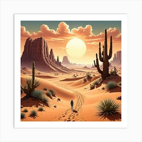 Desert Landscape 17 Art Print