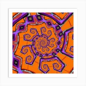 Spiral Psychedelic Pattern Poster