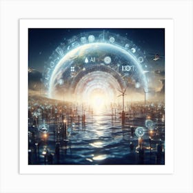 Futuristic World Art Print