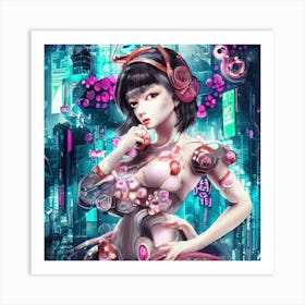 Cyber Girl 1 Art Print