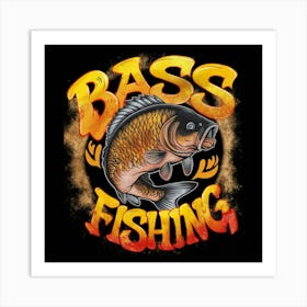 Bass Fishing Art Print