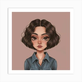 Portrait Of A Girl Print Art Print