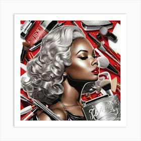 'Makeup Artist' Art Print