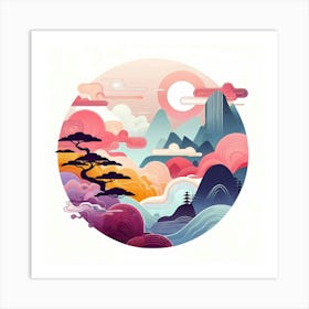 Asian Landscape 18 Art Print