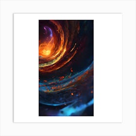 Fire And Flames Art Print