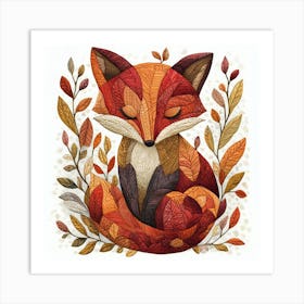 Autumn Fox 2 Art Print