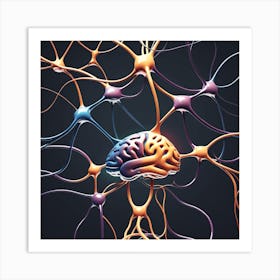 Neuron Brain Art Print