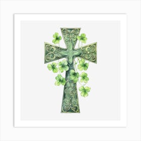 Irish Cross Art Print