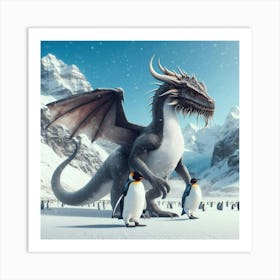 Ice Dragon Art Print