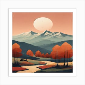 Autumn Landscape 3 Art Print