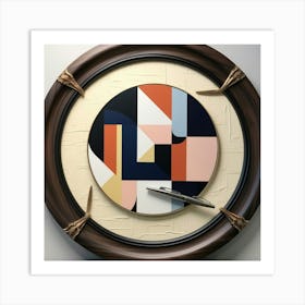 Abstract Clock Art Print