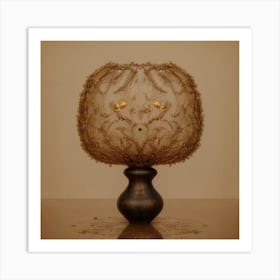 Gold Lamp Art Print