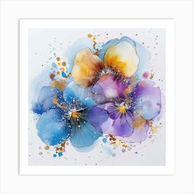 Pansies 3 Art Print