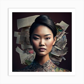 Asian Woman 8 Art Print