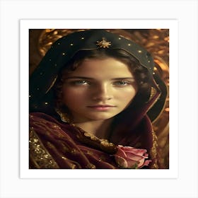 Portrait Of A Young Woman Art Print