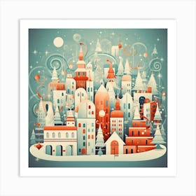 Christmas City 1 Art Print