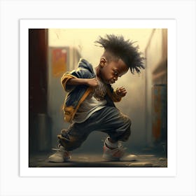 Afro Boy Art Print