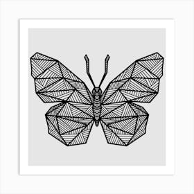 Geometric Butterfly Art Print