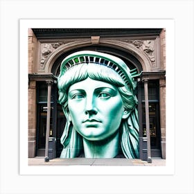 Liberty Face Nyc Manhattan Art Print