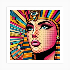 Pop Egyptian Mariam Velvetbeat Art Print