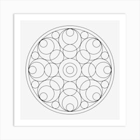 Circle Mandala 09 Art Print