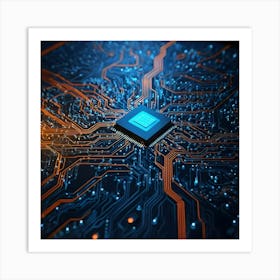 Computer Circuit Board 8 Art Print