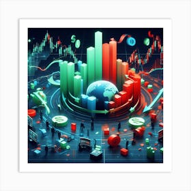 Financial Market Art Print